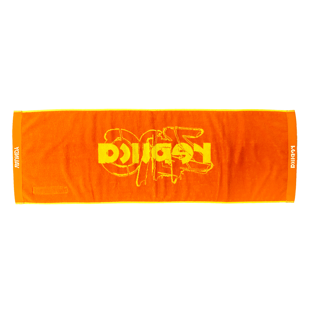 Logo Jacquard Towel “replica ZERO”[Orange x Yellow]