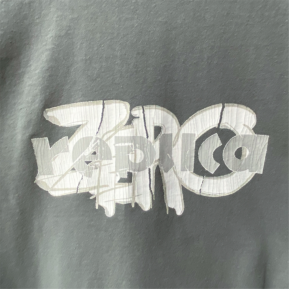 【VAWS limited】Long Sleeve Patterned T-shirt “replica ZERO”[Charcoal Gray]