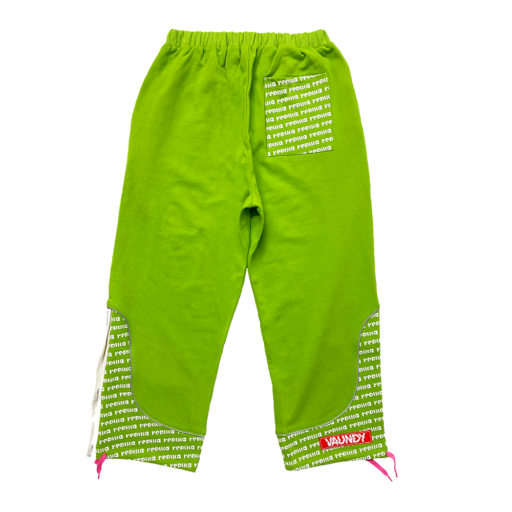 Logo Sweat Bottoms “replica ZERO”[Light Green]