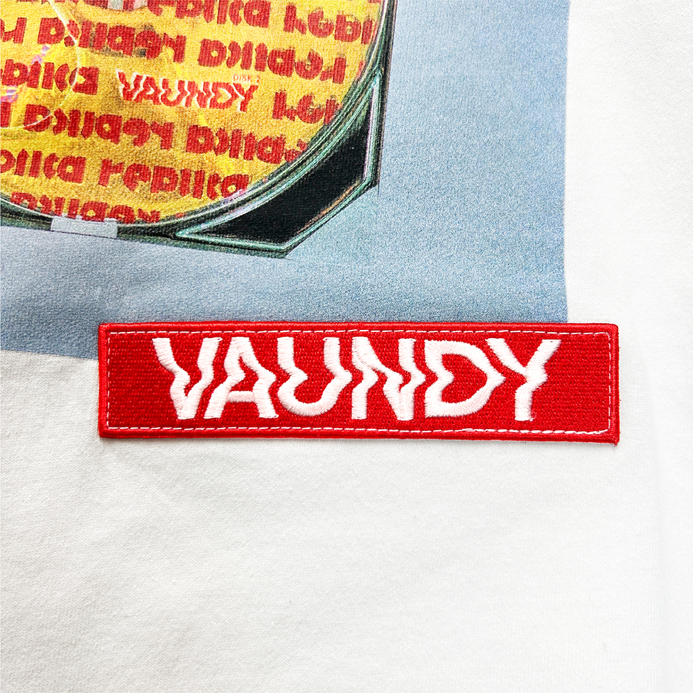 【VAWS limited】Logo Ringer T-shirt “replica ZERO”[White x Blue]