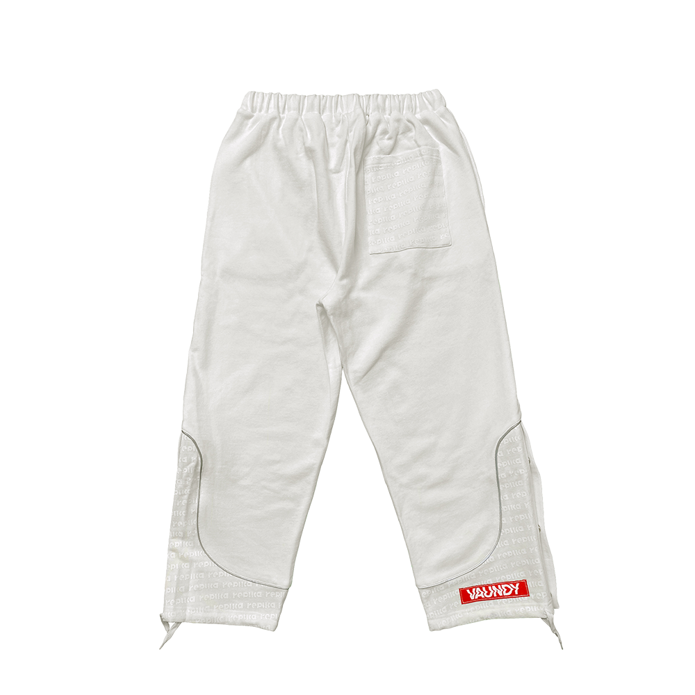 【VAWS limited】Logo Sweat Bottoms “replica ZERO”[White]