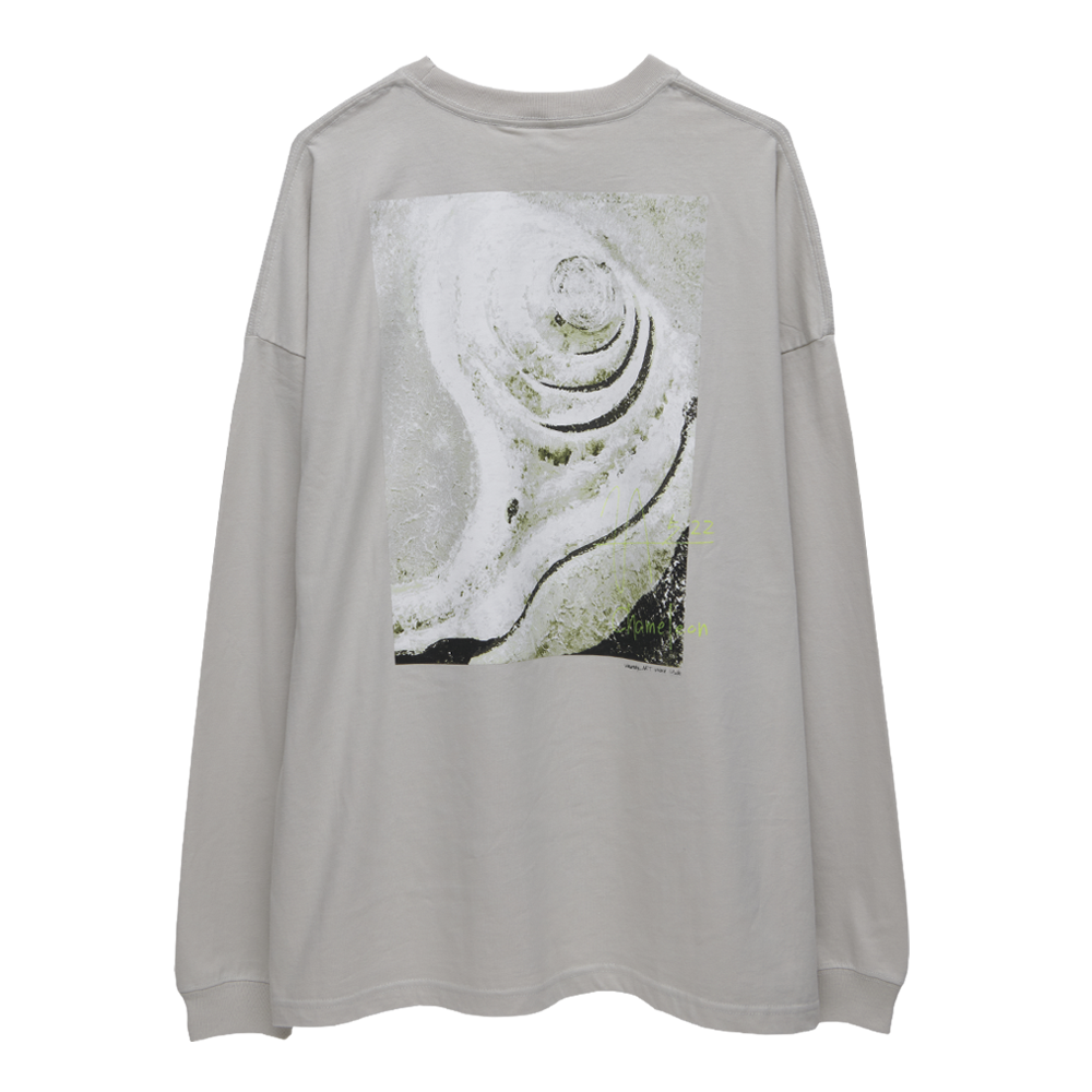 Long Sleeve T-shirts “SHINKOKYU”[Light Gray ]