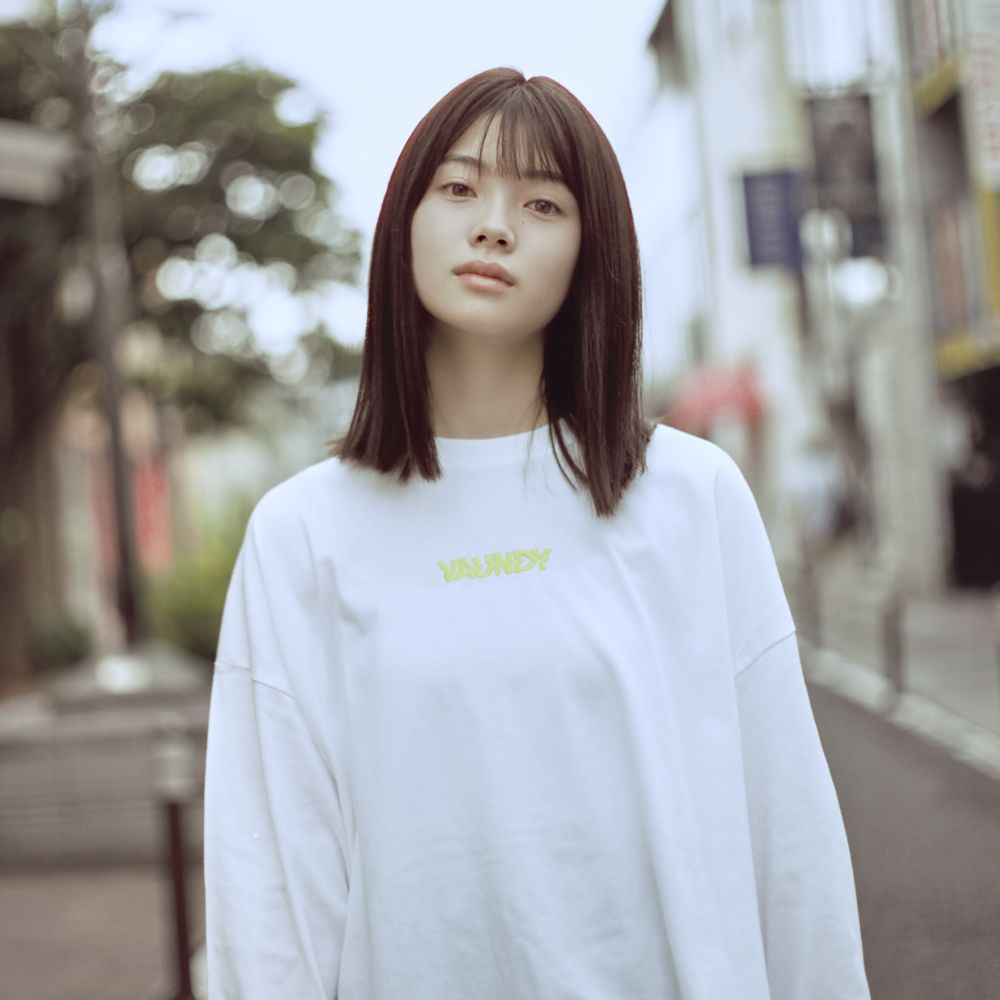 Long Sleeve T-shirts “SHINKOKYU”[White ]