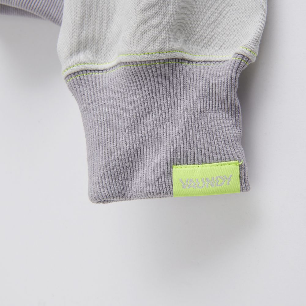 【Limited】Long Sleeve Polo Shirts “SHINKOKYU”[White x Light Gray ]