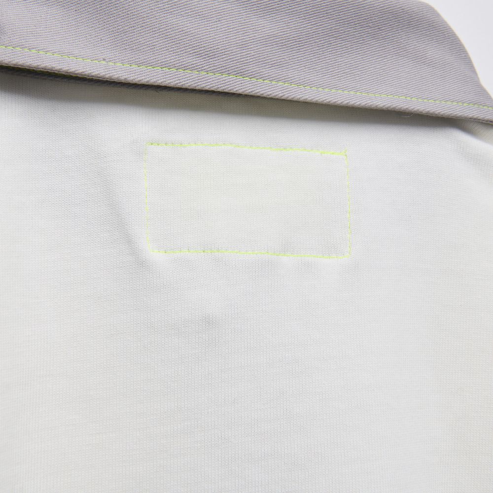 【Limited】Long Sleeve Polo Shirts “SHINKOKYU”[White x Light Gray ]