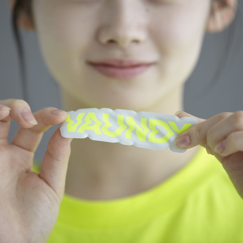 Air Sticker[Fluorescent Yellow×Light Gray]