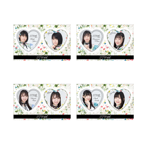 STU48 個別ハート缶バッジ2個セット(ボタニカル)