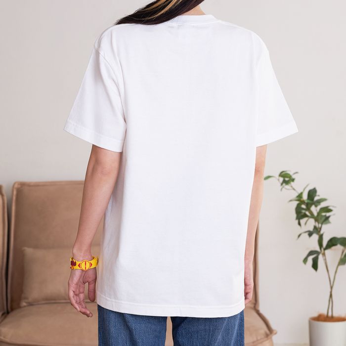 「月と猫のダンス」再び踊る動物Tシャツ<白>