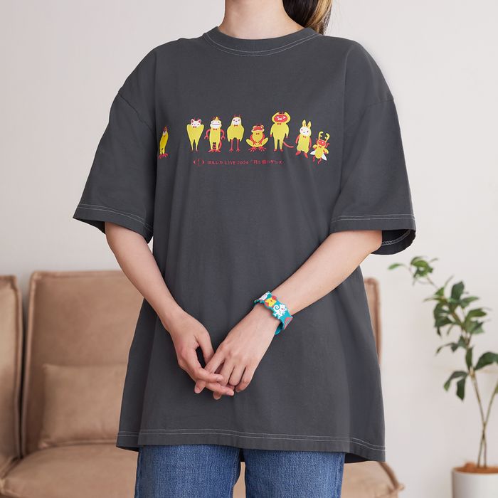 「月と猫のダンス」再び踊る動物Tシャツ＜グレー＞【後書き会員限定】