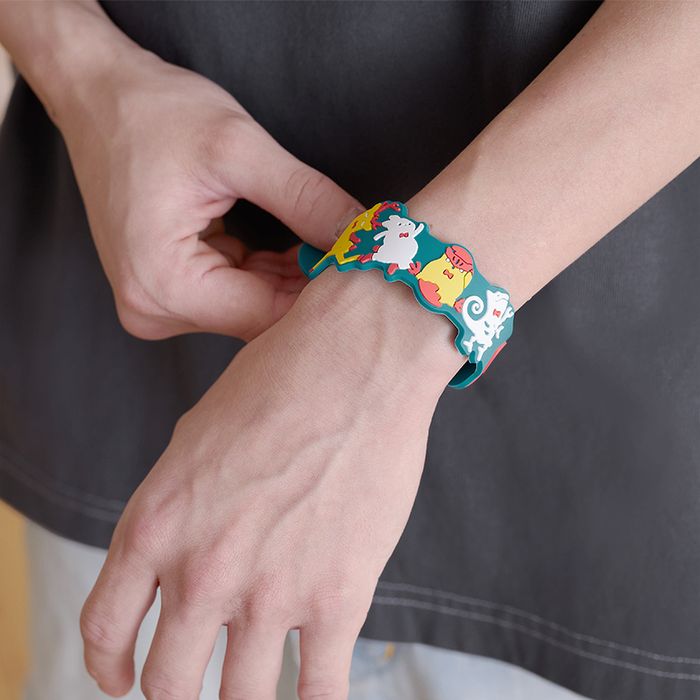 「月と猫のダンス」再び踊る動物ラバーバンド<青緑>【後書き会員限定】