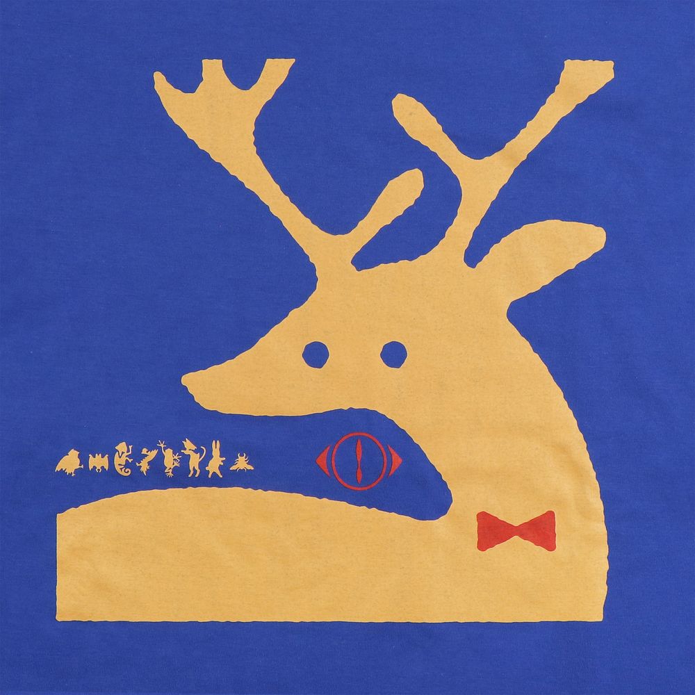 「月と猫のダンス」踊る動物Tシャツ〈鹿〉【後書き会員限定】