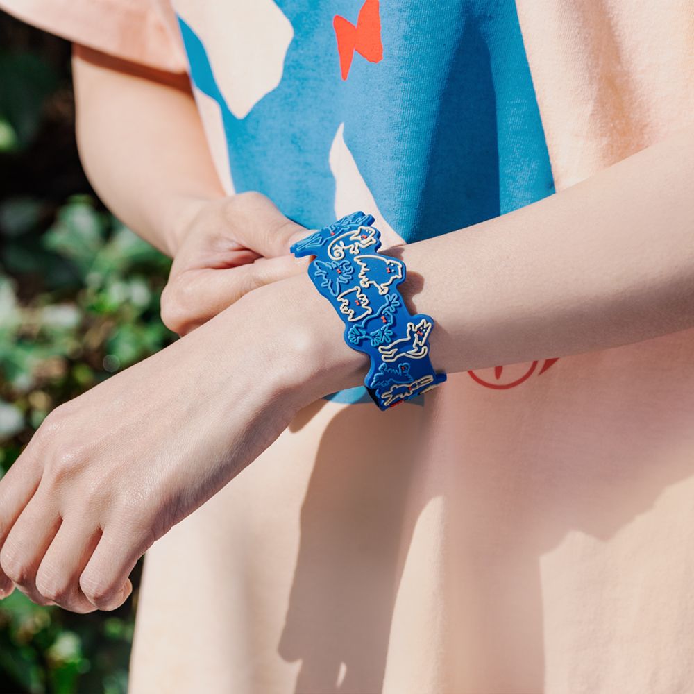 「月と猫のダンス」踊る動物ラバーバンド〈紺〉【後書き会員限定】