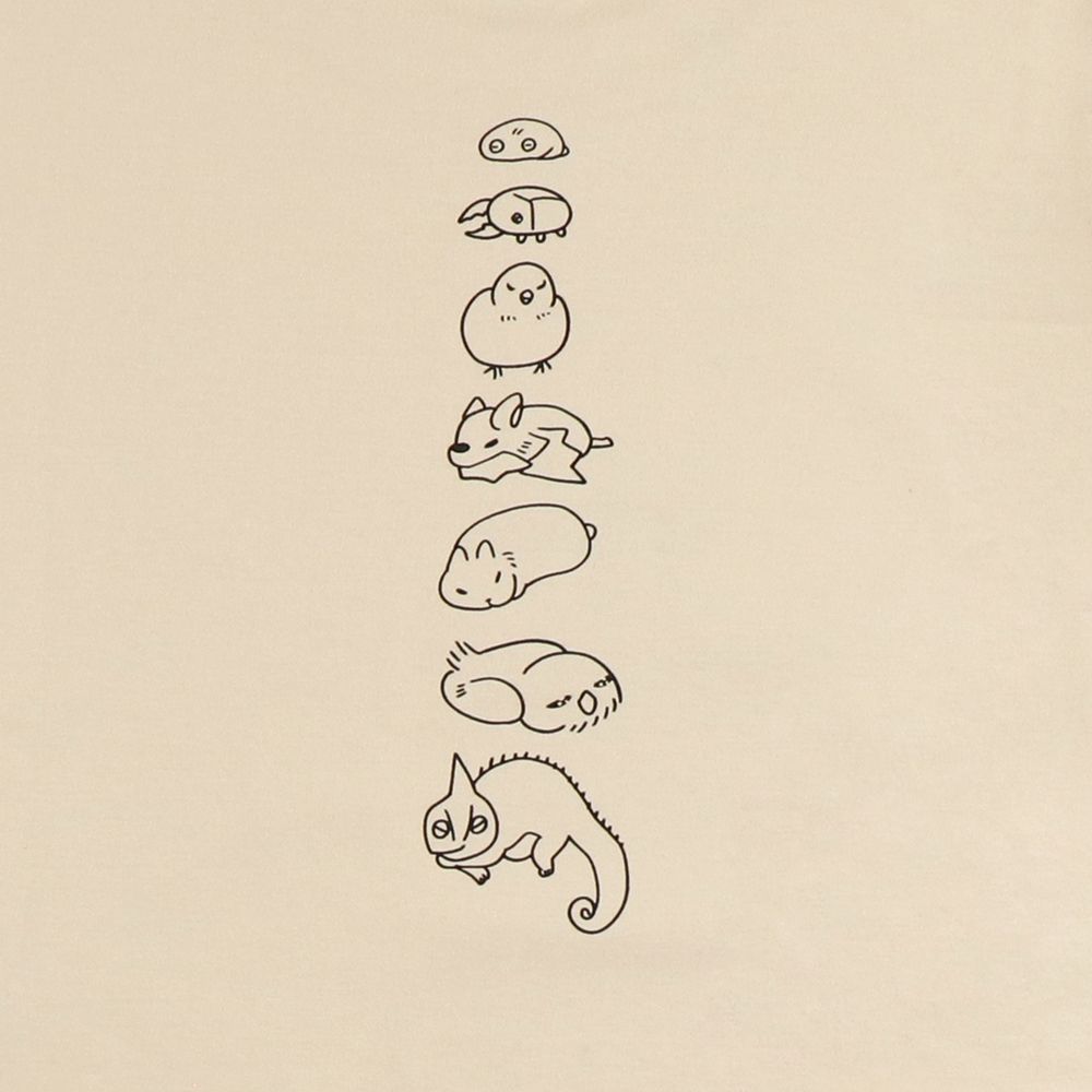 suisデザイン「月と猫のダンス(踊らない)」ロングTシャツ〈しっく〉