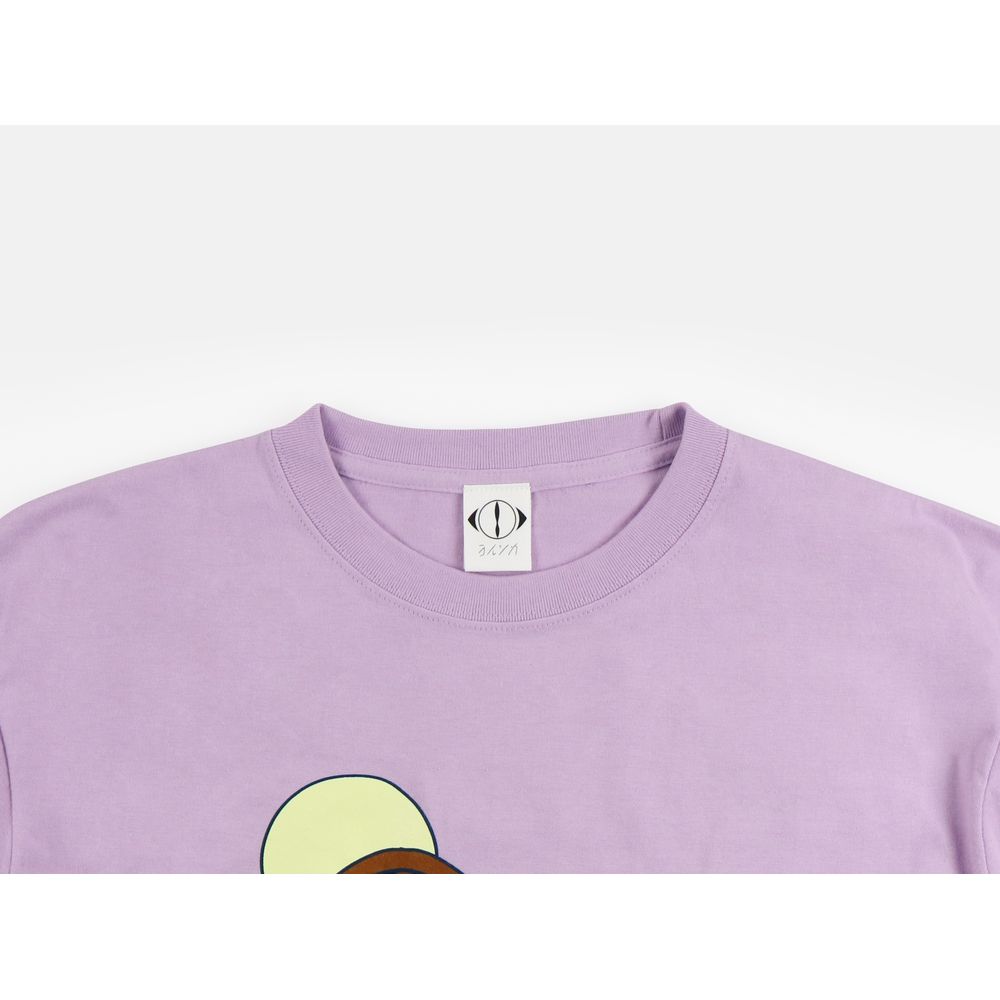 suisデザイン「月と猫のダンス(踊らない)」ロングTシャツ〈ぽっぷ〉