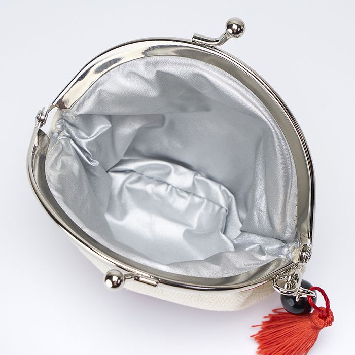 盗作再演 盗がま口ポーチA(白)