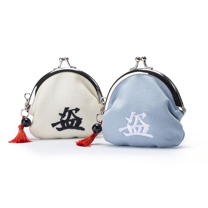 盗作再演 盗がま口ポーチA(白)