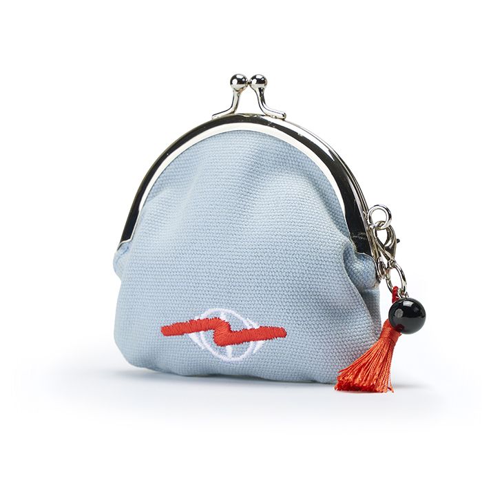 盗作再演 盗がま口ポーチB(水色)