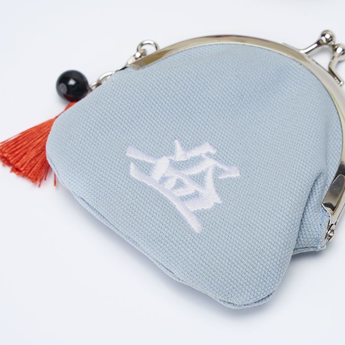 盗作再演 盗がま口ポーチB(水色)