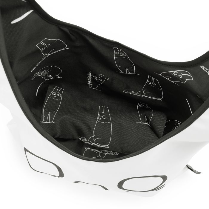 一人称 ポーチ付きリバーシブルエコバッグ