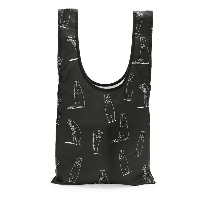 一人称 ポーチ付きリバーシブルエコバッグ