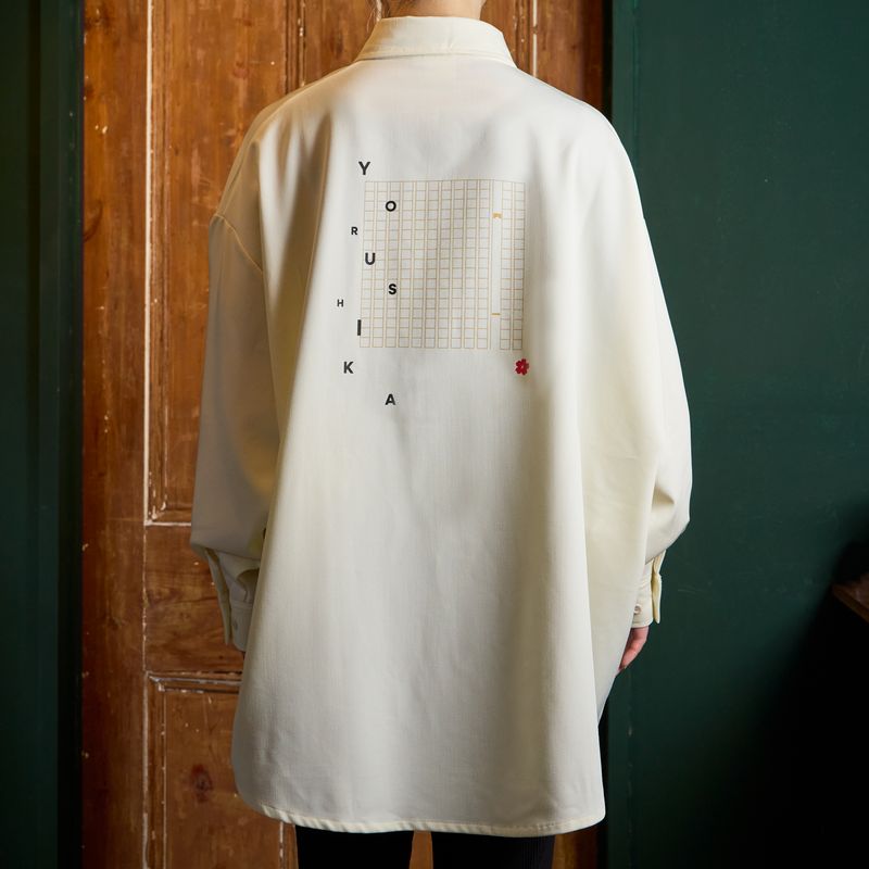 一人称 ロングシャツA(アイボリー)