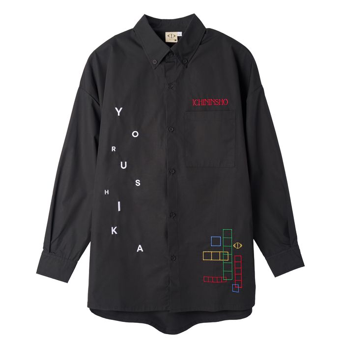 一人称 ロングシャツB(ブラック)