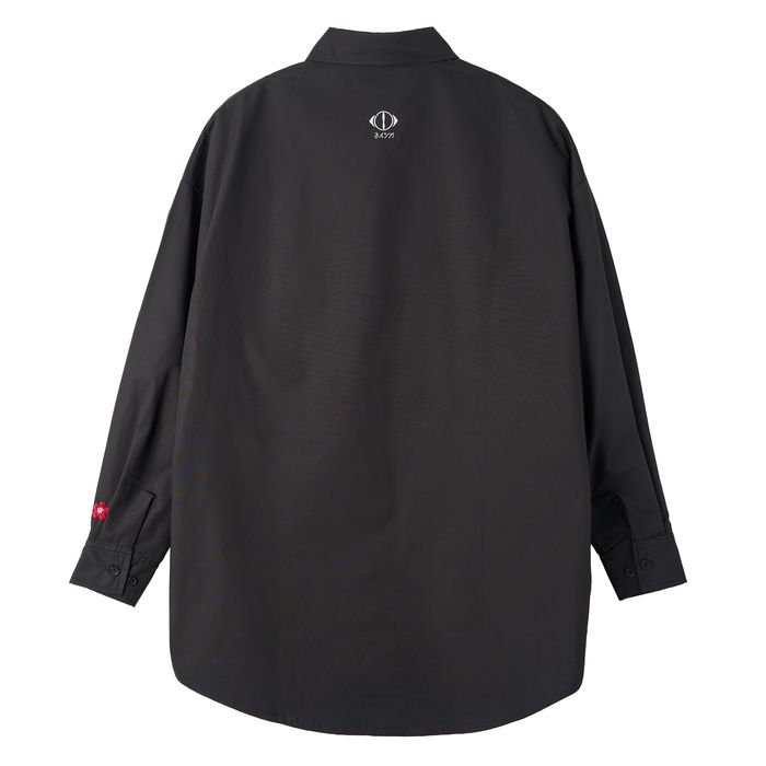 一人称 ロングシャツB(ブラック)