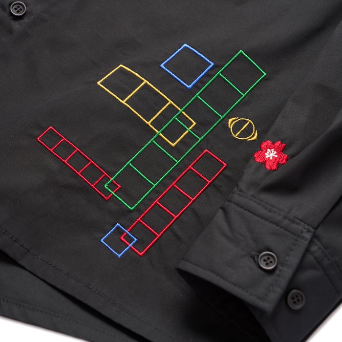 一人称 ロングシャツB(ブラック)