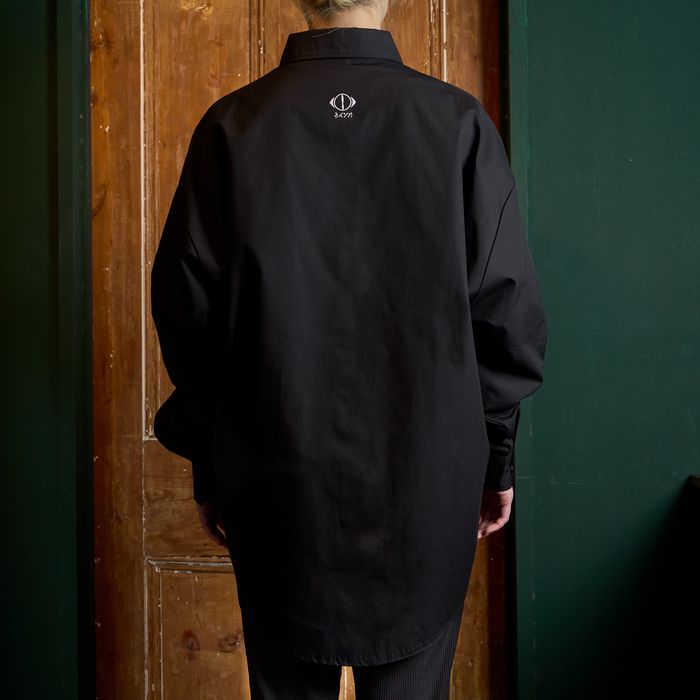 一人称 ロングシャツB(ブラック)