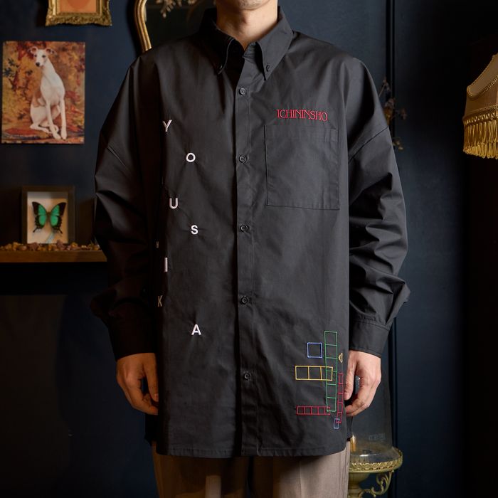 一人称 ロングシャツB(ブラック)