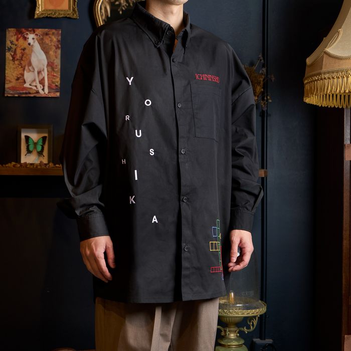 一人称 ロングシャツB(ブラック)