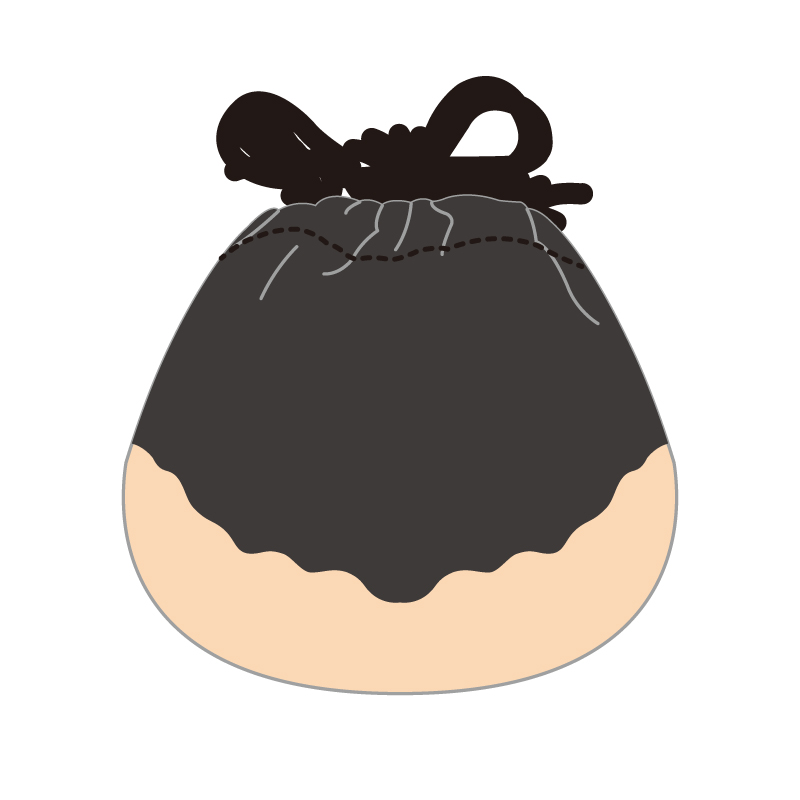 チャンプのフェイス巾着