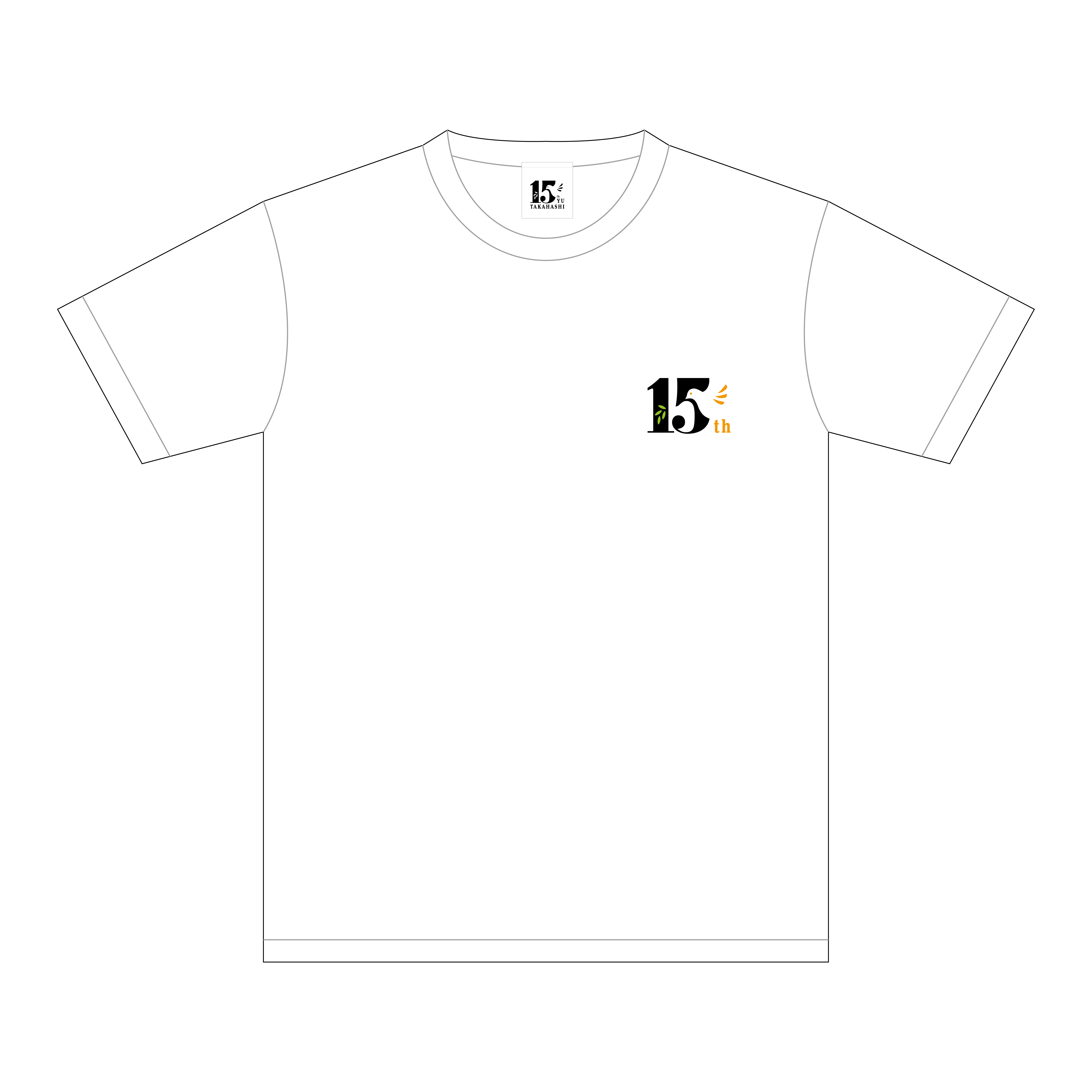 15周年記念ロゴTシャツ（ホワイト）