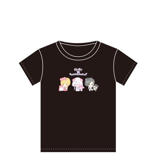 ジグザグ×サンリオキャラクタァズ (Tシャツ)【黒】