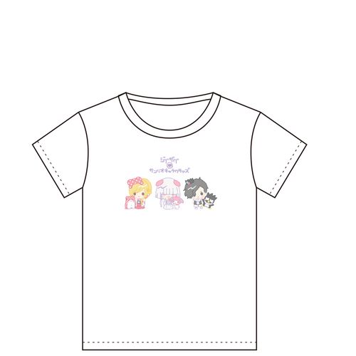 ジグザグ×サンリオキャラクタァズ (Tシャツ)【白】